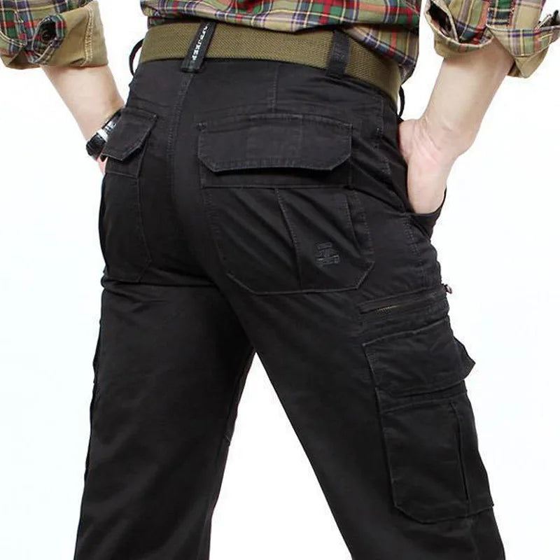 Men's Casual Cargo Tactical Pants for Outdoor & Training