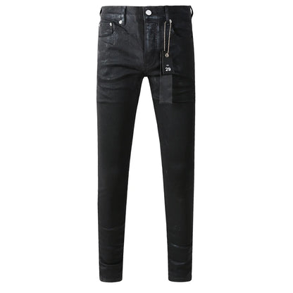 Classic Black Slim Fit Stretch Denim Jeans