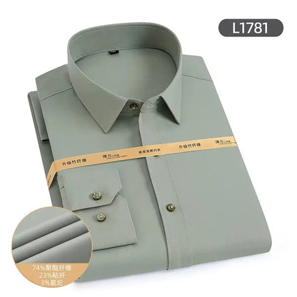Men's No-Iron Bamboo Fiber Formal Shirt
