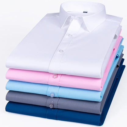 Men's Classic Slim Fit Dress Shirt - S-8XL